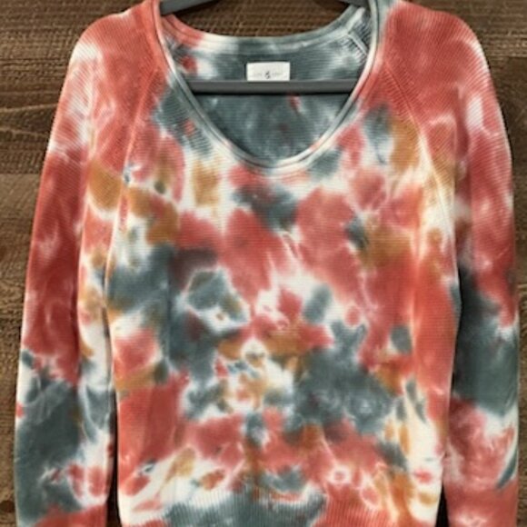 LOFT Lou & Grey Tie-Dye Sweater, Size XS - Picture 1 of 6